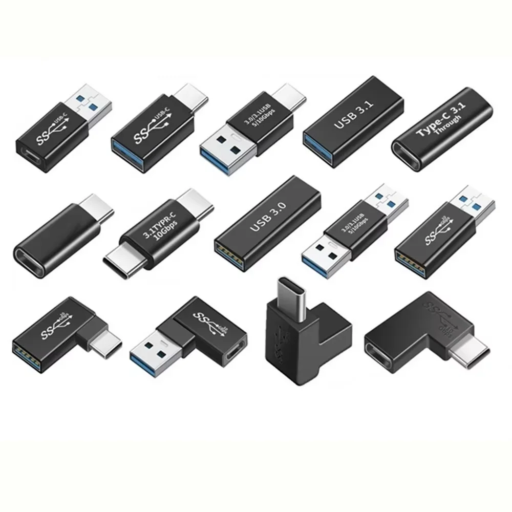 NNBILI Uniwersalny adapter USB3.2 OTG typu C Konwerter USBC męski na USB-A męski żeński do Macbook Huawei Samsung Xiaomi Złącze — 2