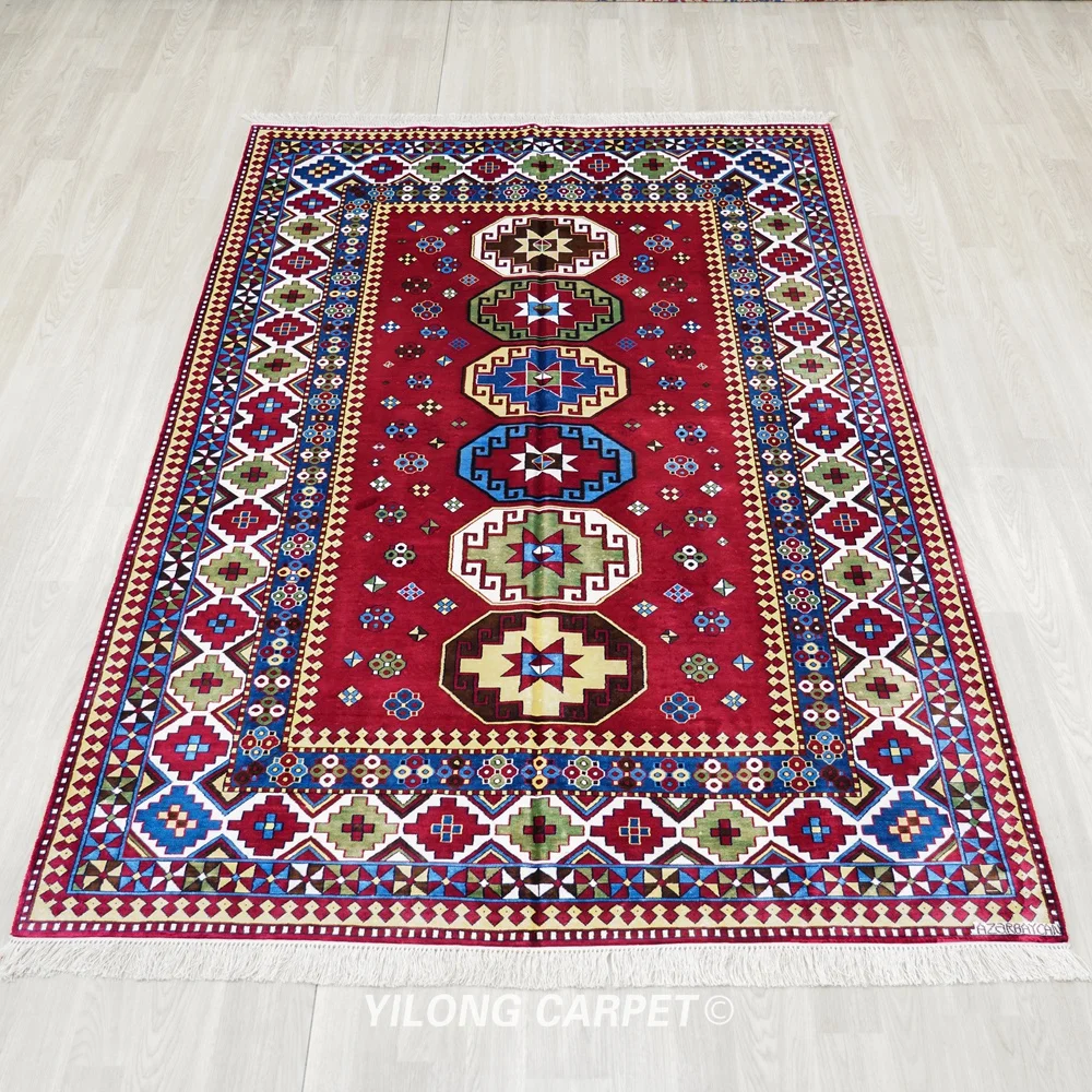 152x244cm Handmade Silk Tribal Carpet Home Furniture Oriental Luxury Rug (BL074)