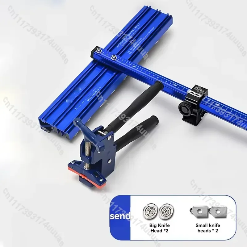 Manual T-Shaped Tile Cutter Replacement Blade Head Slide Push Cutting Track for Ceramic Floor Tile Slicing Tool