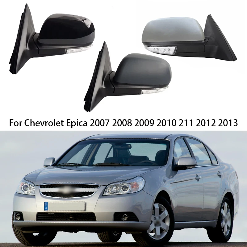 Car Rearview Mirror Assy For Chevrolet Epica 2007-2013 Auto Electric Folding Heating Turn Signal Mirror Assembly Accessories