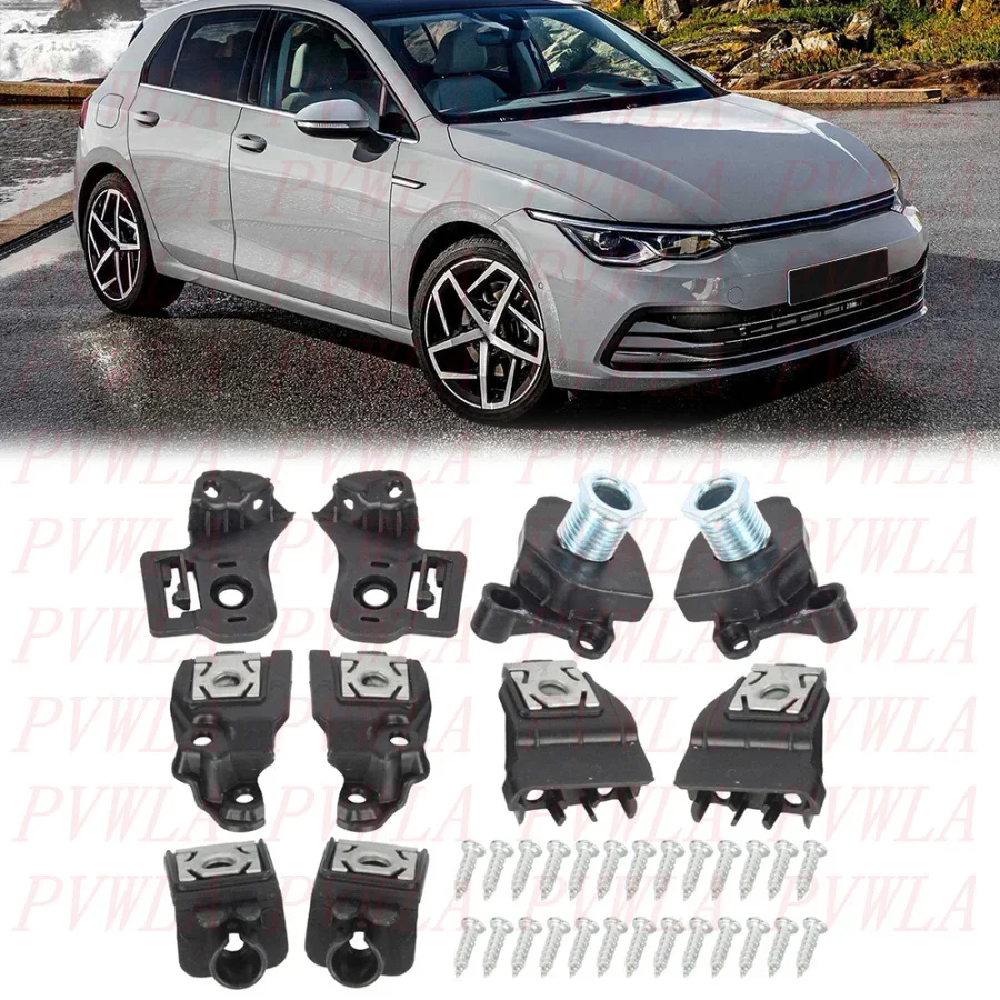 

Для VW Golf 8 2021 2022 2023 2024 Автомобильные аксессуары Передний бампер Кронштейн фары Ремкомплект фары 5H0998225 5H0998226
