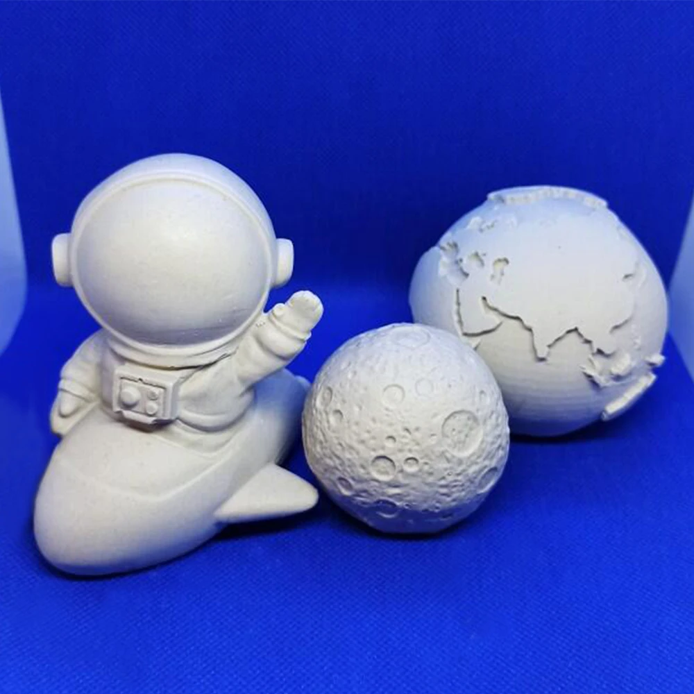 

Earth Astronaut Silicone Candle Mold Creative Space Aromatherapy Making Soap Resin Mold DIY Gifts Clay Plaster Crafts Home Decor