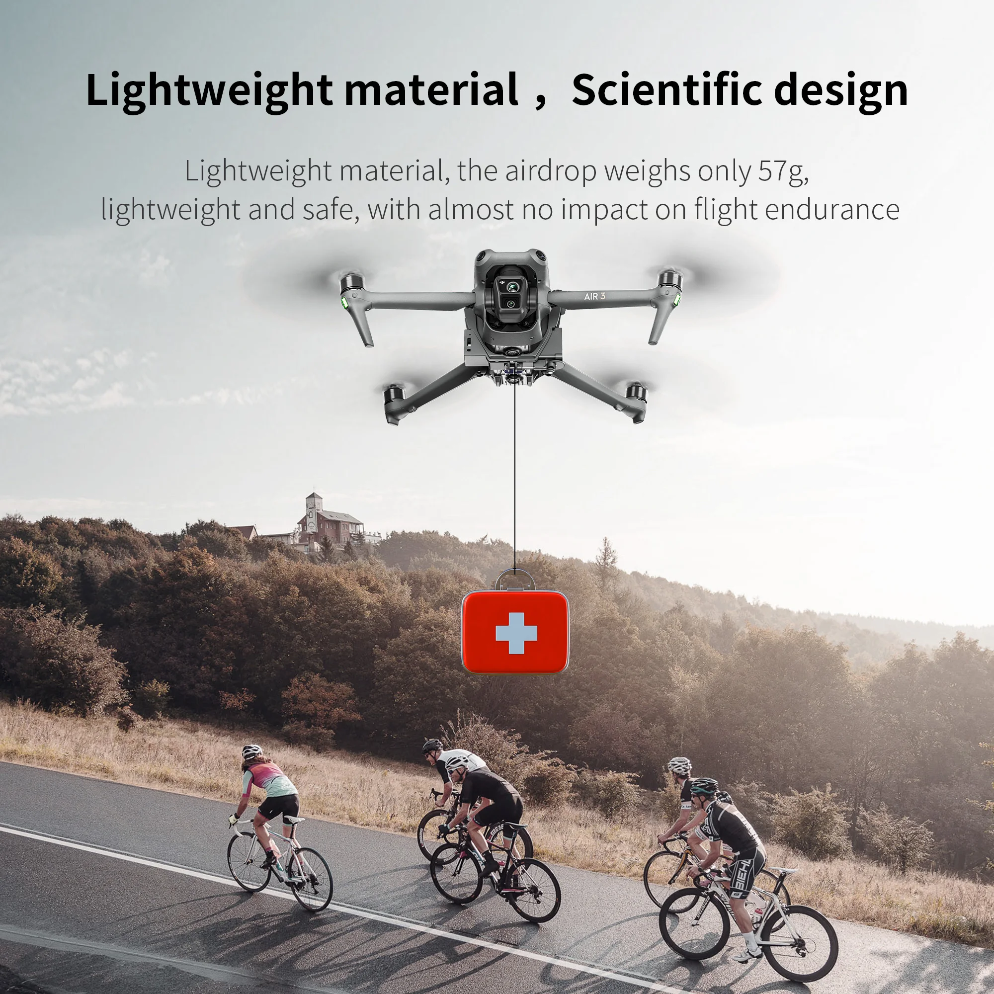 Airdrop-System 12km für Dji Air 3 Drohnen zubehör Werfer Nutzlast Dropper Transport gerät für Dji Mini 4 Pro Zubehör