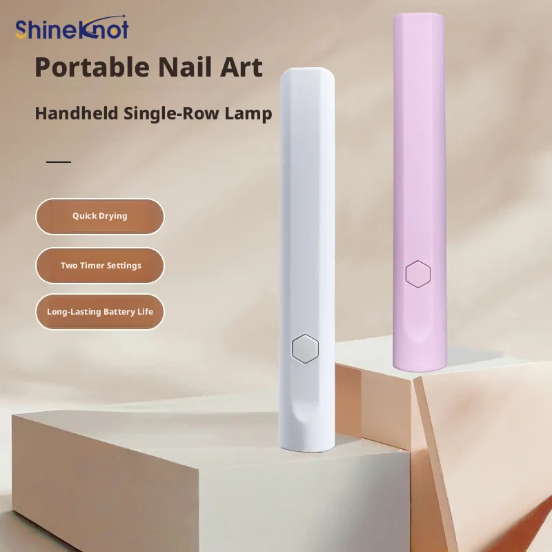 SHINEKNOT Handheld Nail Lamp Usb Type-C Portable Mini Rechargeable 3w Uv Curing Lamp Quick-Drying Gel Nails Rubberised Finish