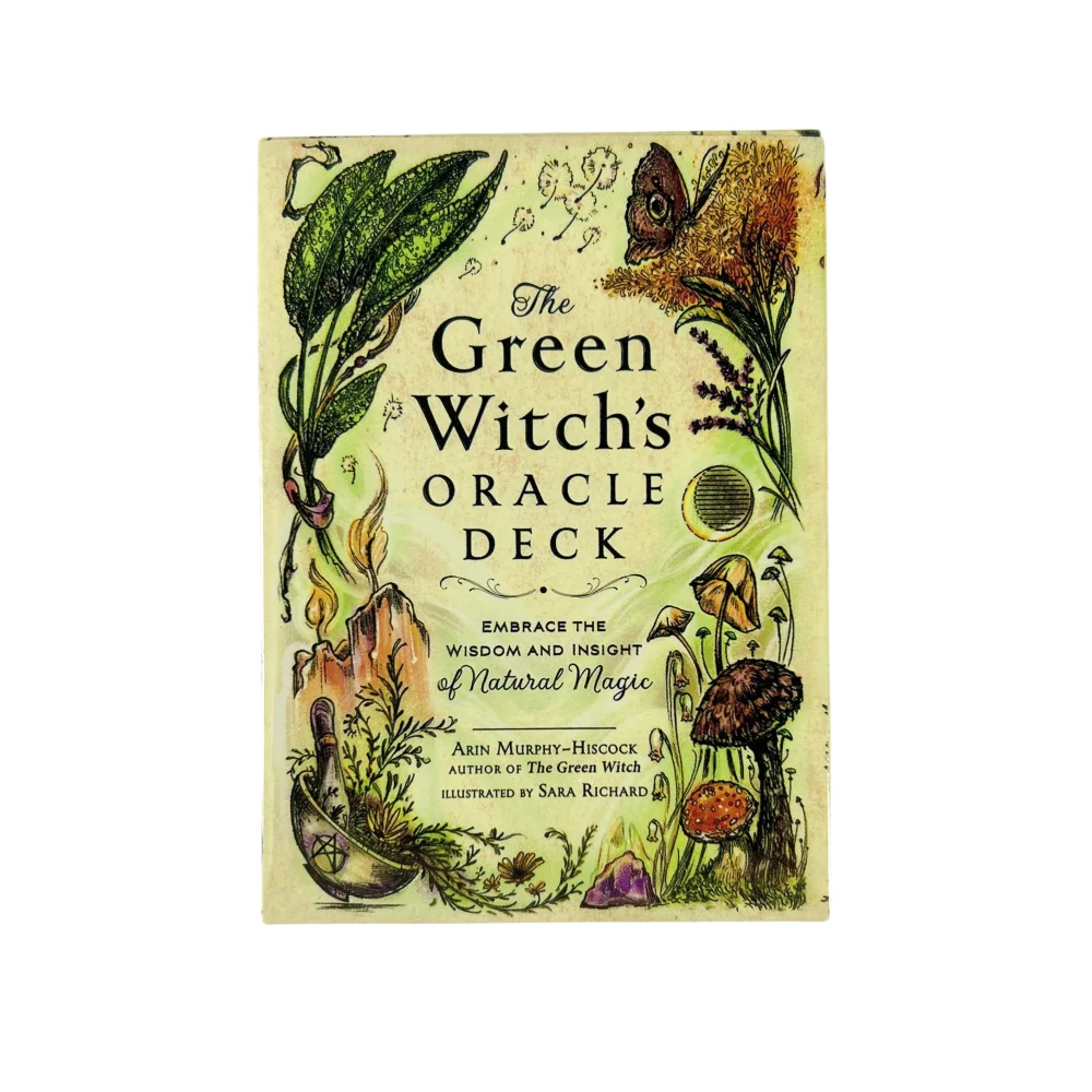 The Green Witch's Oracle Deck Cards A 50 English Visions Divination Edition Deck Borad Games Tarot For Party Playing