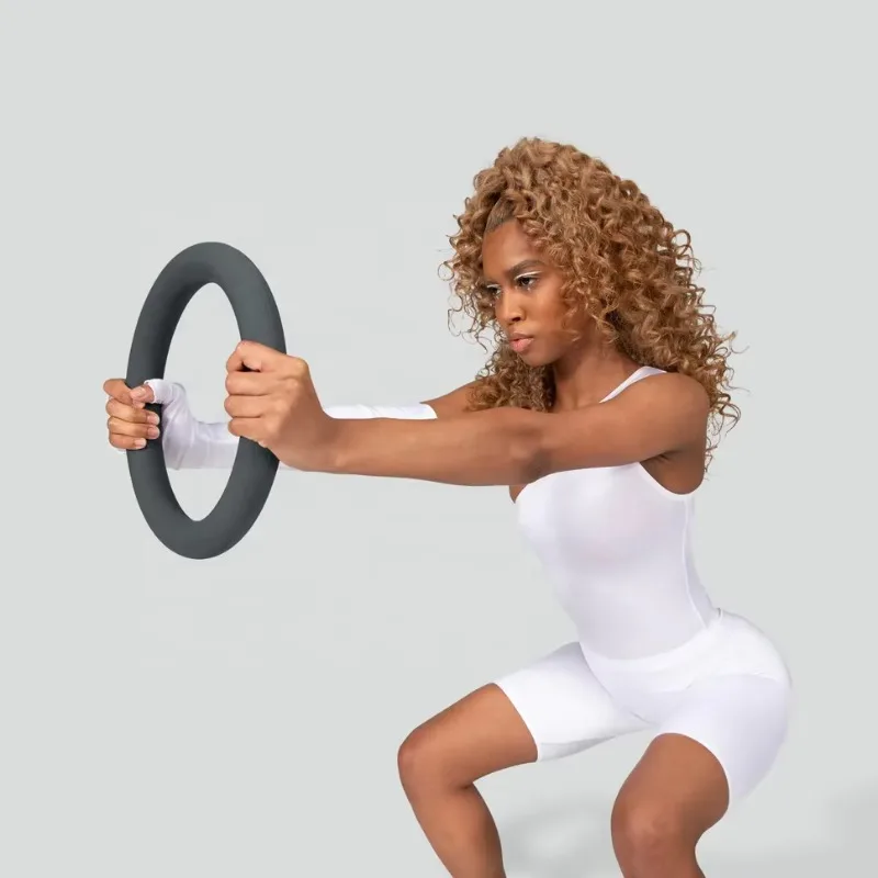 شعار Barbell Bar Beam سيليكون الدمبل Power Ring Yoga Mat Home Fitness Kit
