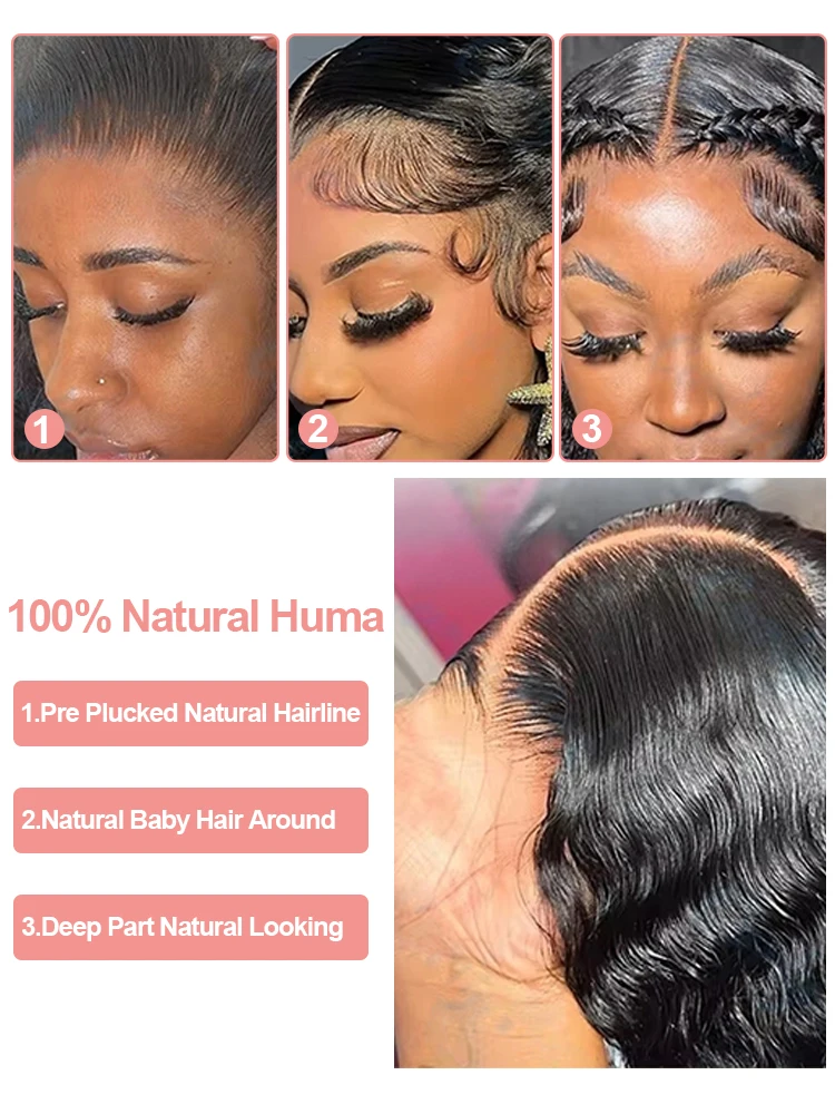 Water Wave Glueless Wig Wear and Go Deep Wave 13x4 13x6 Hd Lace Front Human Hair Wig 250% Curly Human Hair Wigs 7x5 Closure Wig image 5