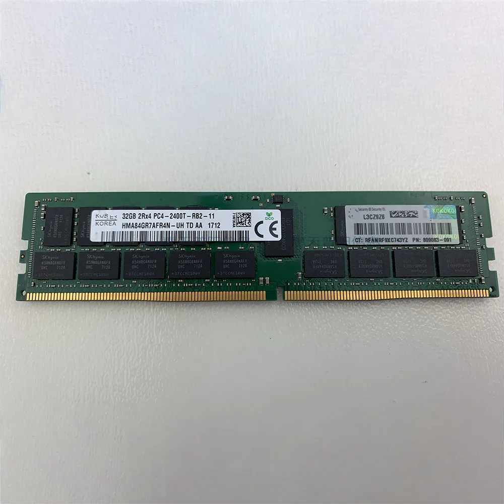 Imagem -03 - Memória Ram Ddr4 para hp 32gb 2400t Ecc Reg 2rx4 Pc42400t Rdimm 809083091 805351-b21 819412-001 1pc