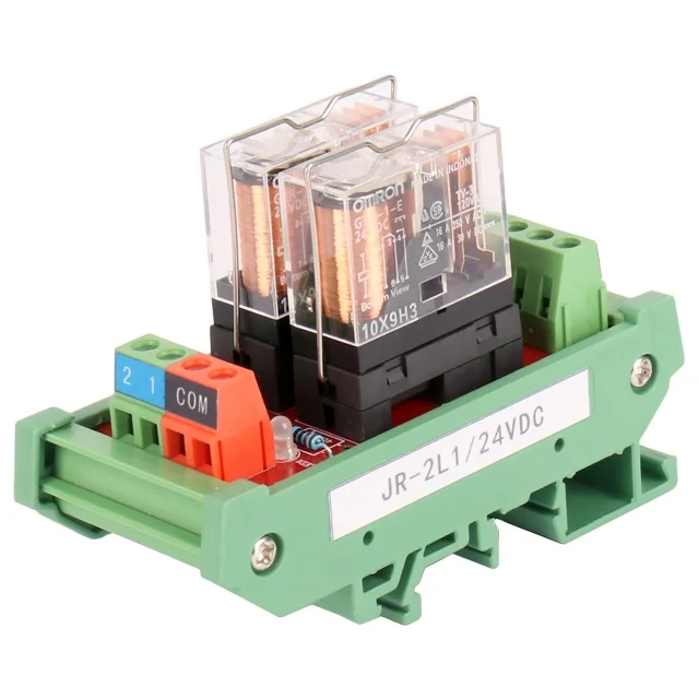 

Ginri JR-2L1 2-канальный DC24V ПЛК усилитель плата модули ввода-вывода высокий низкий триггерный релейный модуль