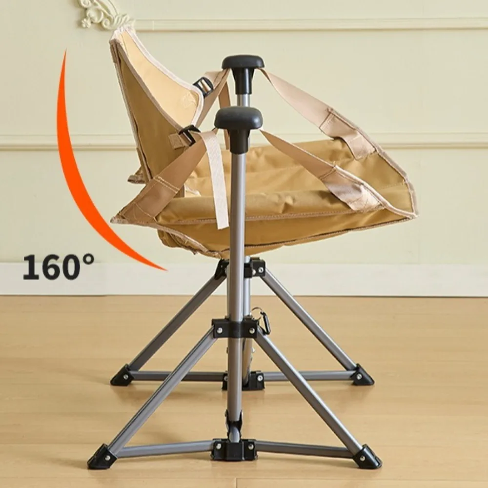 Portable Outdoor Leisure Chairs Camping Rocking Foldable Swing Recliner Breathable Eco-Friendly Moon Hanging Chair view 3