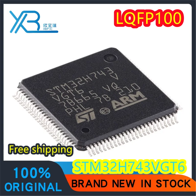 

(1/30 pieces) STM32H743VGT6 STM32H743 LQFP-100 ARM Cortex-M7 32-bit microcontroller-MCU New original Free shipping