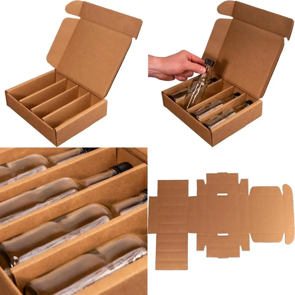 Portabotellas personalizable de 5oz para salsa picante casera, amargos, mermeladas, juego de caja de envío resistente y duradero hecho a EE. UU.