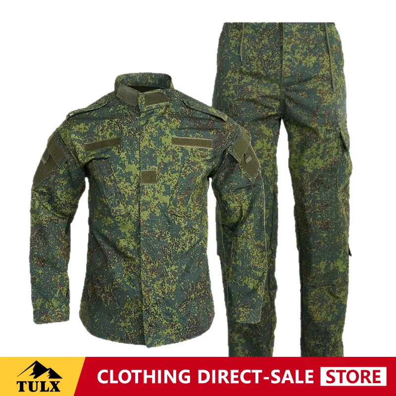ACU Second-generation Long Sleeve Set Scratch Resistant Durable Comfortable Breathable Camouflage Suit Set Outdoor Training Suit