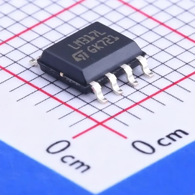 50PCS/LOT LM317LD13TR marking LM317L Linear Voltage Regulator IC Positive Adjustable 1 Output 100mA 8-SOIC