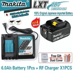 100% Original 18V 6.0/5.0/9.0Ah Li-Ion Battery For Makita DDF487 DTW700 DGA404 DTD173 DHP487 Replacement 18v Power Tool Battery