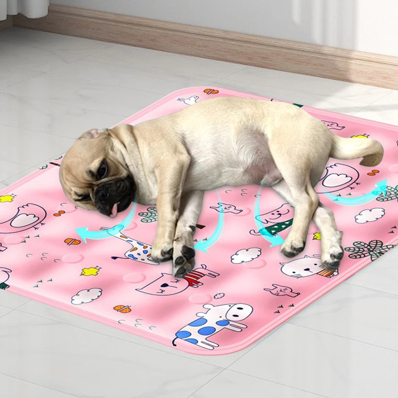 1PCS Cooling Mat Summer Pet Dog Cold Bed For Small Big Dogs Cat Blanket Sofa Cats Ice Cushion Pad Blanket Pet Supplies