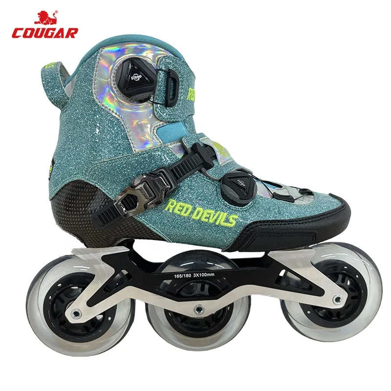 COUGAR High Quality Professional Free Skating Slalom Inline Skates Shoes