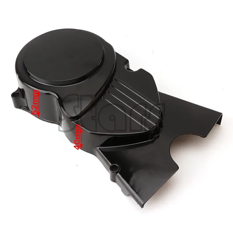 Cubierta negra del estator del motor izquierdo para 50cc 70cc 90cc 110cc 125cc Pit Dirt Bike chino Braaap Taotao Roketa Lifan YX Atomik Stomp
