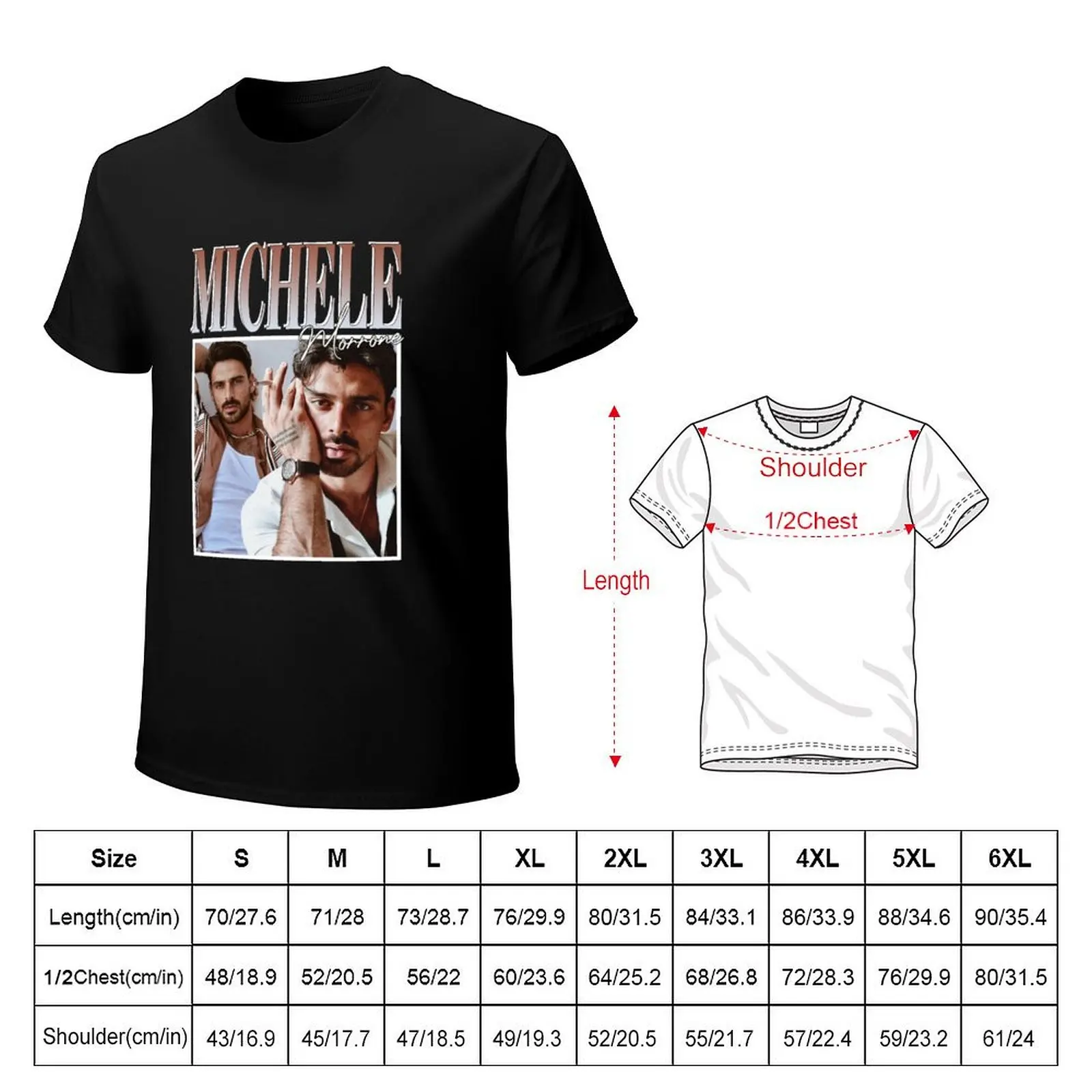 Michele Morrone T-Shirt Lightweight Gym Training T-Shirt