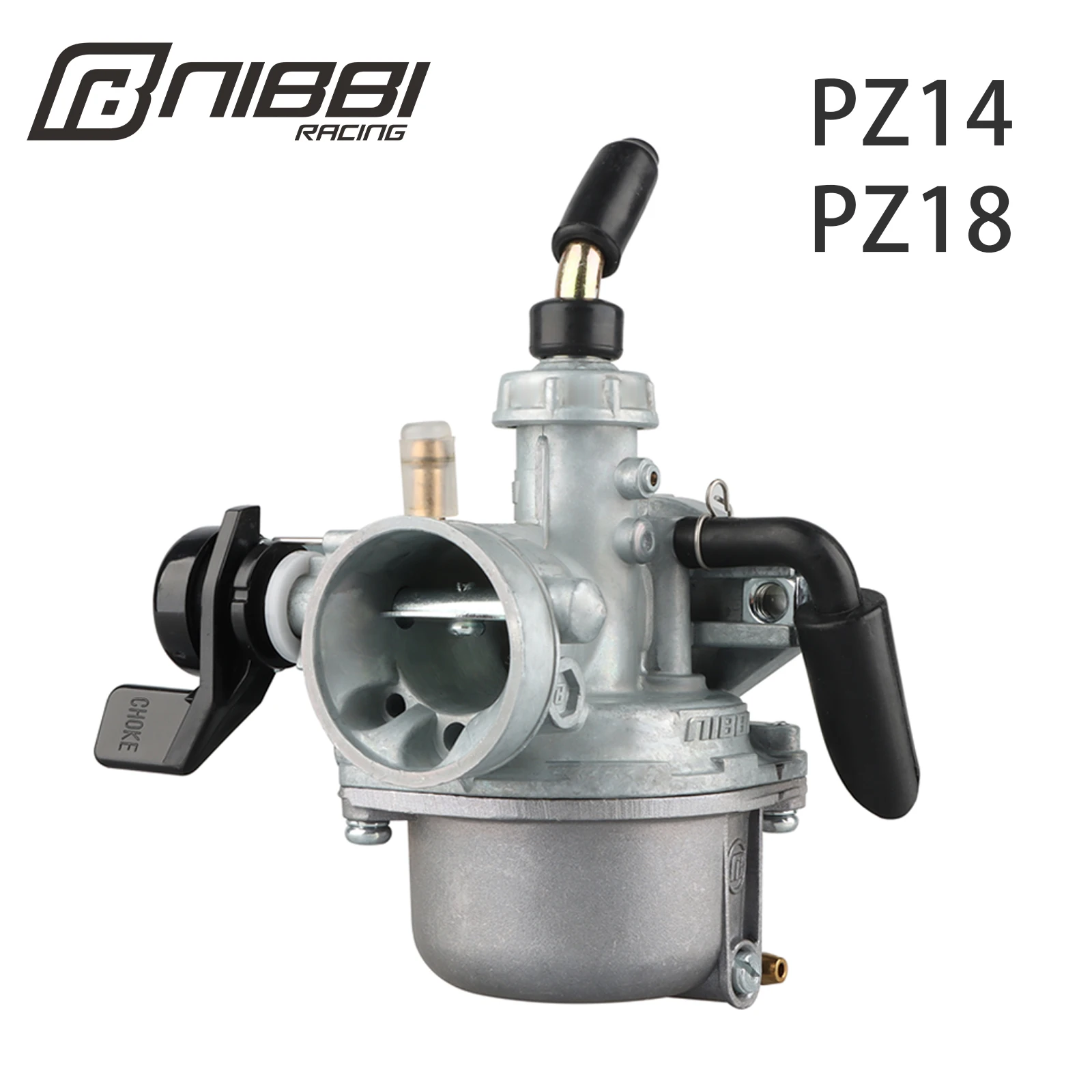 

NIBBI PZ14 18mm Carburetor 50CC - 100CC 2T 4T Stroke Mini Carburetor For Honda Gy6 Pitbike Mopeds Scooter Motorcycle Accessories