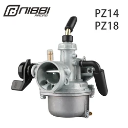 NIBBI PZ14 18mm Carburetor 50CC - 100CC 2T 4T Stroke Mini Carburetor For Honda Gy6 Pitbike Mopeds Scooter Motorcycle Accessories