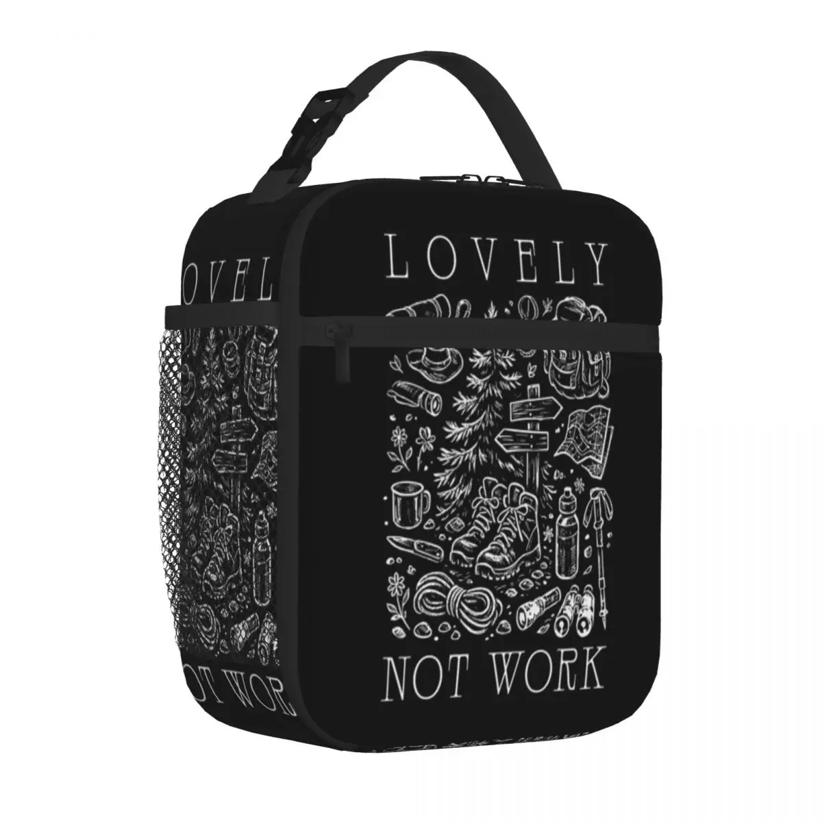 Hot Sale Lovely Outdoor Adventures Fruit Print Portable Lunch Bag Weight Loss Diet Portable Lunch Bag