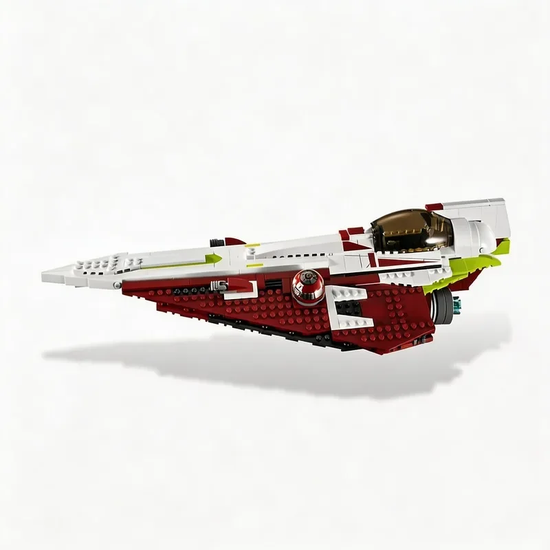 NEW 676PCS Star Battle Movie MOC Obi Wan Space Fighter Model DIY Creative Display Assembly Building Blocks Birthday Gift 10215 view 3