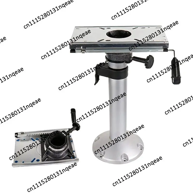 Aluminum Alloy Manual Adjustment Marine Seat Base, Anti-corrosion and Anti-rust Yacht Fishing Boat Seat Bracket