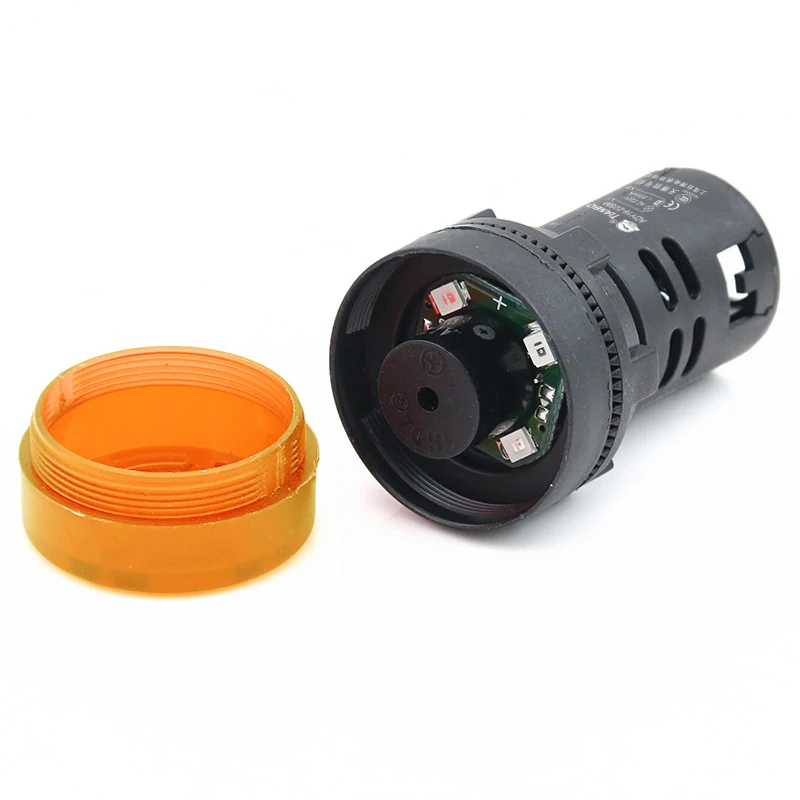 Buzzer AD16-22SM Intermittent Sound and Flash Sound and Light  Warning Light 22mm 12V 24V 220V Alarm Device