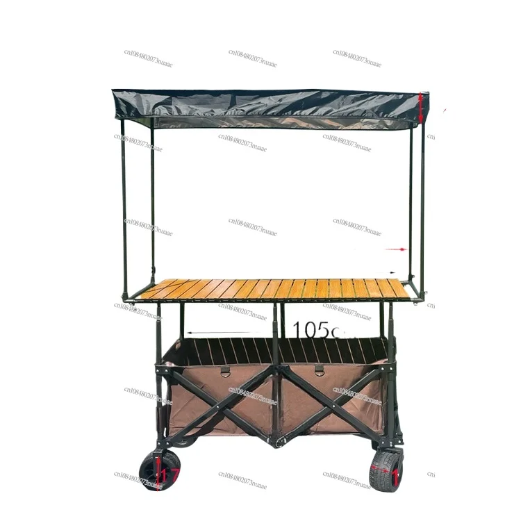 Night Market Stall, Hand Pull, Camping, Camp, Drinks, Foldable Lift Table, Outdoor, Large Ceiling