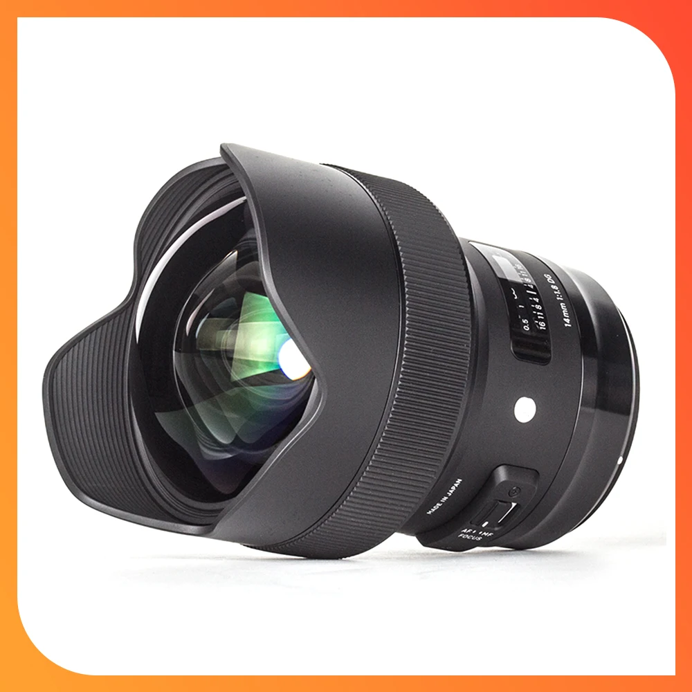 Sigma 14mm F1.8 DG Art Lens Full Frame 14mm F1.8 Wide Angle Prime Lens For Canon Mount or Nikon Mount or Sony E Mount