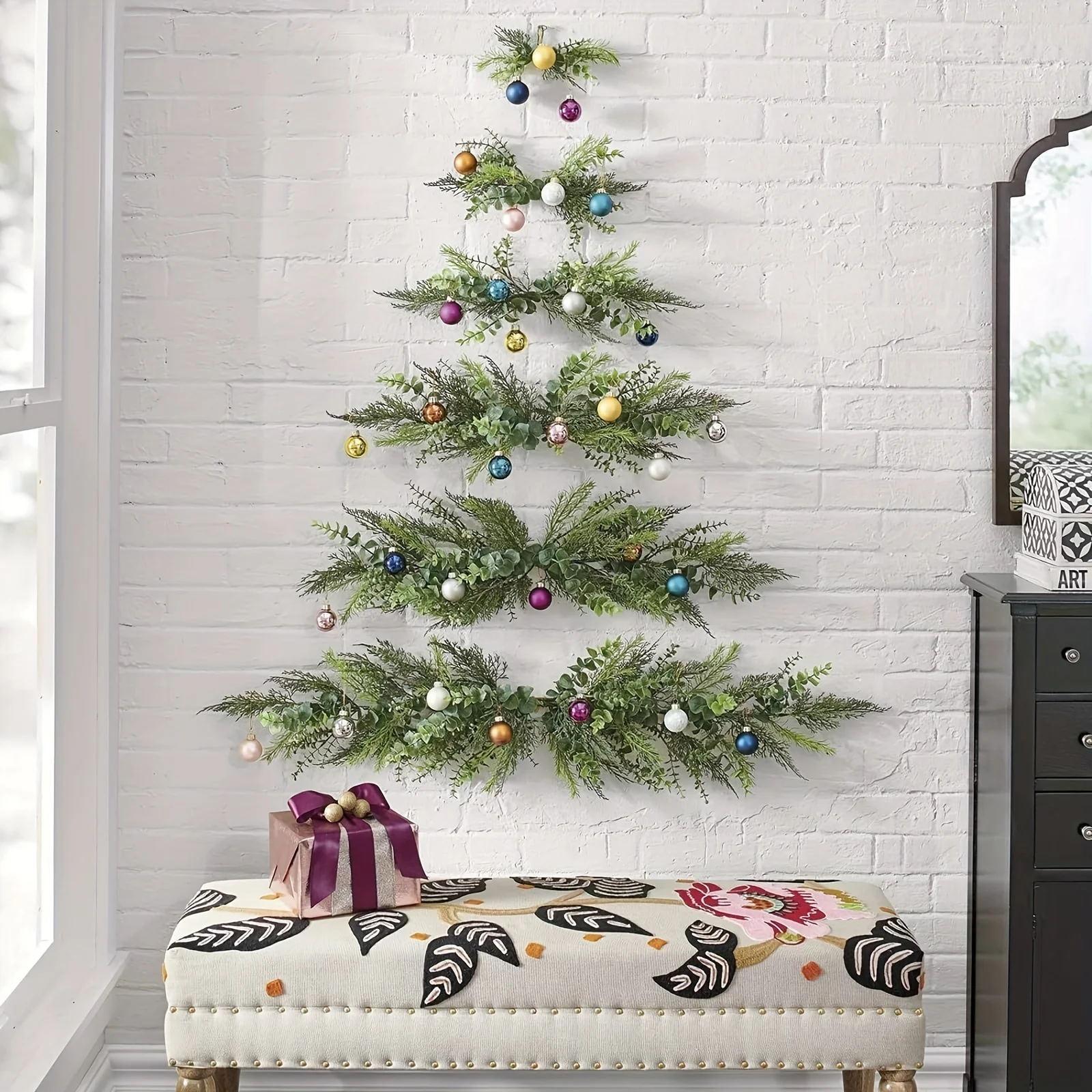 Multi Functional Simulated Tree Wall Perfect Living Study Rooms, And Offices - No Need For Power, Battery Free Home Decoration,