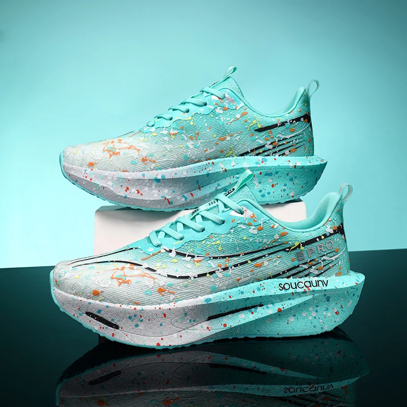 

Мужские спортивные кроссовки Marathon с карбоновой пластиной на воздушной подушке, дышащие легкие женские удобные спортивные нескользящие кроссовки