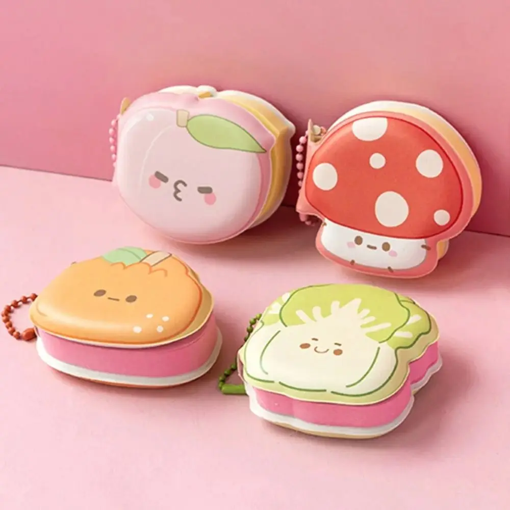 

1pc New Cartoon Mini Planner Notebook Key Chain Portable Sticky Note Kawaii Student Stationery