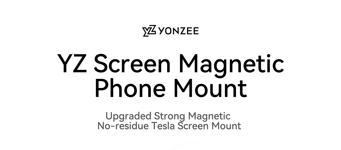 YZ Für Tesla Model Y YL 3 Juniper Standard Highland Bildschirm-Handyhalterung 180 ° Drehbarer, verstellbarer magnetischer Handyhalter – Zubehör – Detail 1