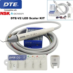 Woodpecker DTE Dental Ultrasonic Scaler Build In V2 LED Scaler Piezo Scaling Tips For Dentistry Teeth Cleaning Whitening