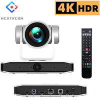 4K Binocular AI Intelligent Voice Tracking Camera Ultra HD Video Conference Camera PTZ 12X Optical Zoom HDMI+USB+LAN HCSTVCON