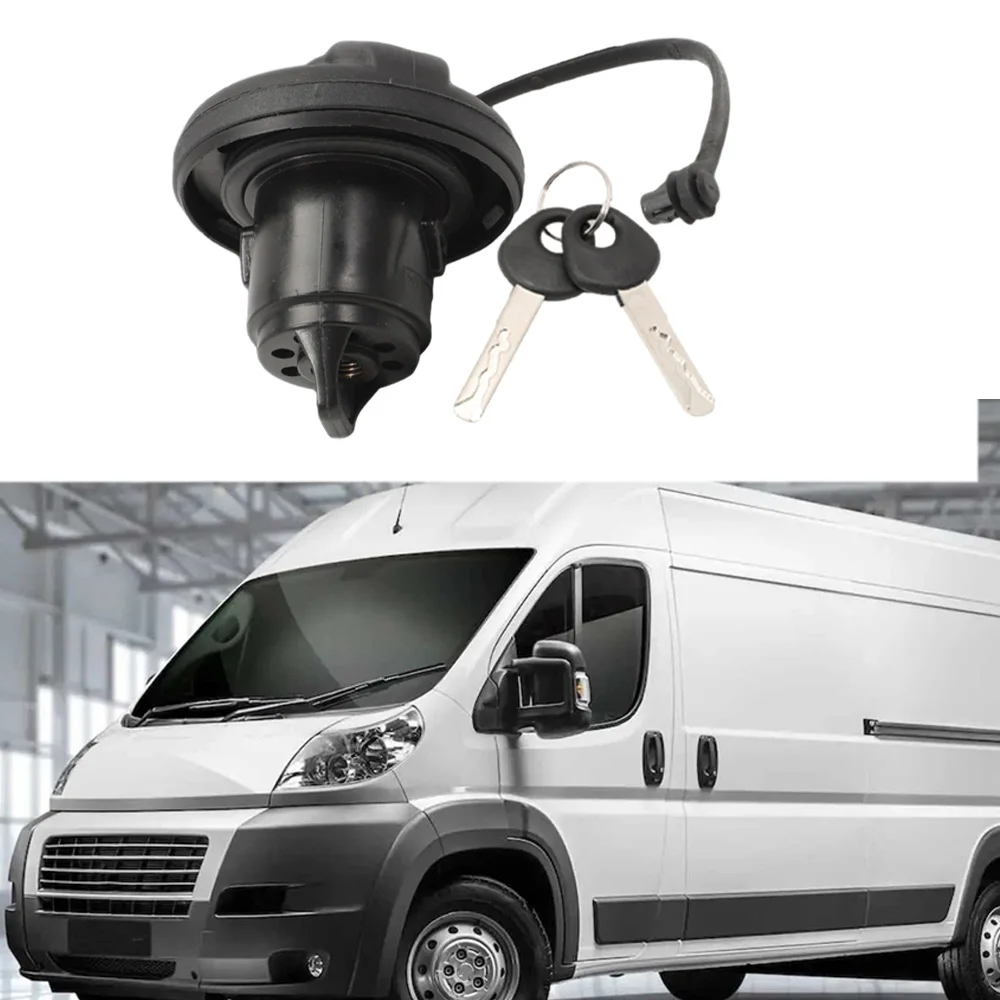 Tampa do tanque de combustível do carro com trava com 2 chaves para Fiat Ducato 250 Peugeot Boxer Citroen Jumper Relay 2006-2019 71802900