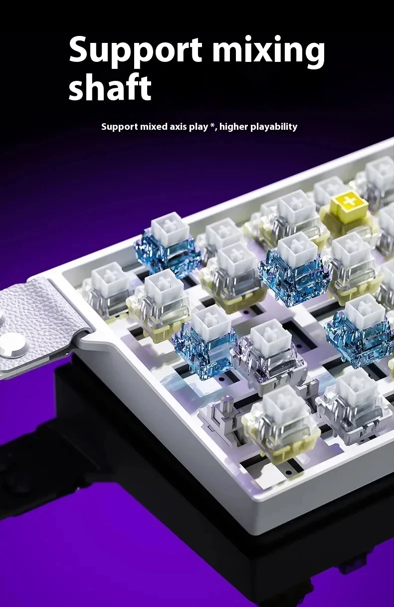 AULA MINI 60HE Mechanical Keyboard Butterfly keycaps 60% Layout Magnetic Switch 8KHz RGB Tri-Mode Rapid Trigger for FPS Gaming