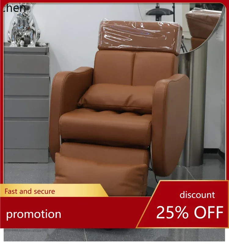

HXL Electric Hairdressing Chair for Salon Use, Reclining and Adjustable Haircut Chair
