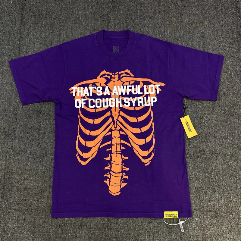 هذا مجموعة رهيبة من السعال شراب الهيكل العظمي الضلع طباعة عارضة قصيرة تي شيرت