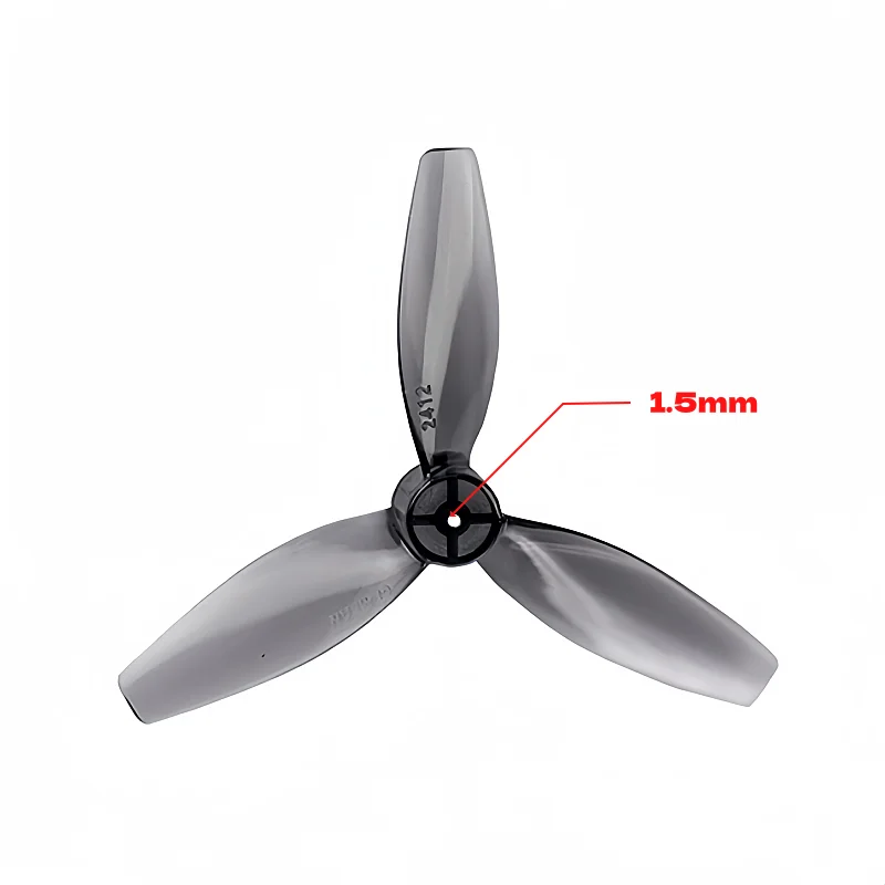 4pairs GEMFAN 2412-3 61mm Propeller for Youth Drone Racing, National Youth Competition, Coreless Propeller 1.5mm Aperture