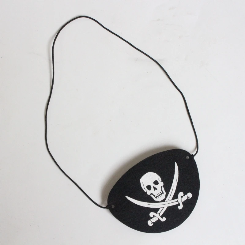 12 Stücke Rolle Spielen Piraten Augenklappe Ein Auge Skelett Augenklappen Für Halloween Weihnachten Piraten Thema Party – Detail 6