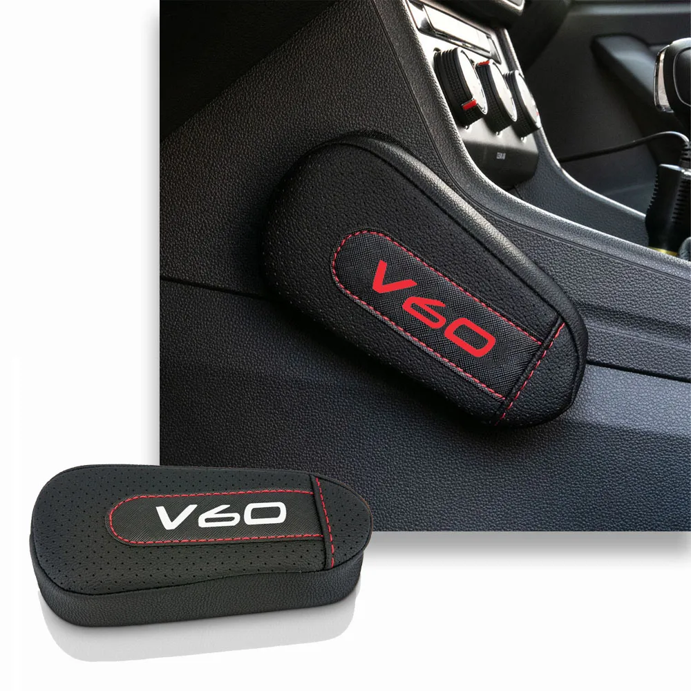 

Car Interior Accessories For Volvo V60 Soft Leather Leg Cushion Knee Pad Armrest pad Seat Supports