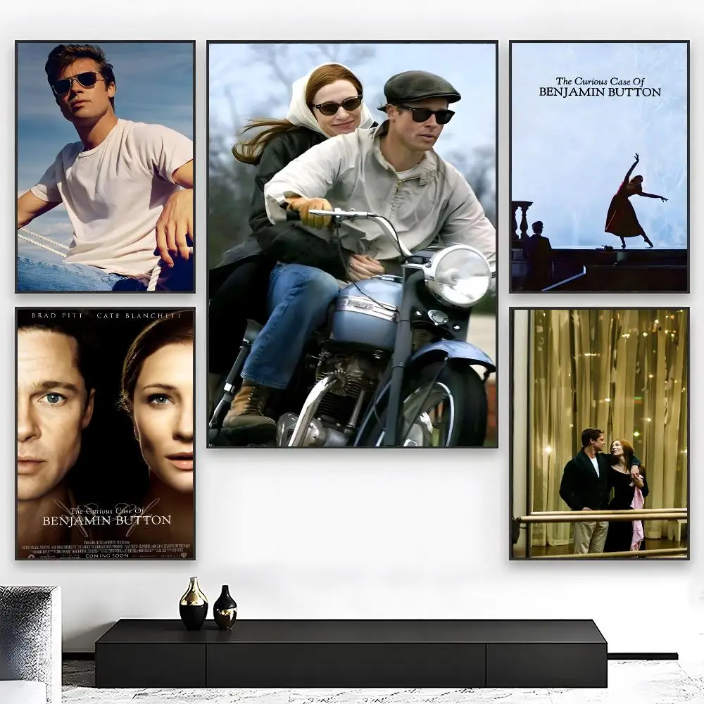 Drama Film T-The Curious Case of Benjamin Button Poster  High-definition Art Sticker Self Adhesive Waterproof Home Decoration