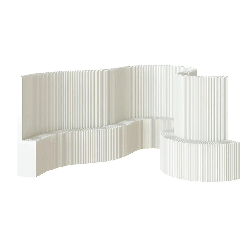 Light gallery paper wall home storage screen background wall decoration partition theme exhibition hall set window display