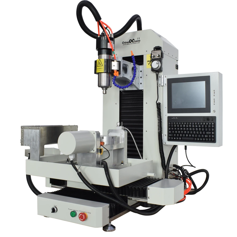 NEW Steel 5axis CNC 3040 machine RTCP&DSP 2 in 1 milling engraving machine Automatic tool change X/Y/Z/A/C axis servo motors