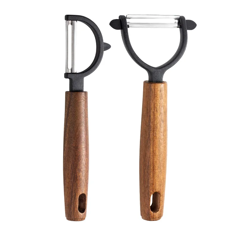 Peeler  Stainless steel  Wooden Handle Peeler Fruit Vegetable Kitchen Tool