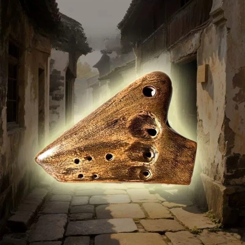 Wood Triple Ocarina Retro Antique 12 Holes Unusual Ocarinas AC Tone Rare Ocarina Professional Perform Musical Instruments