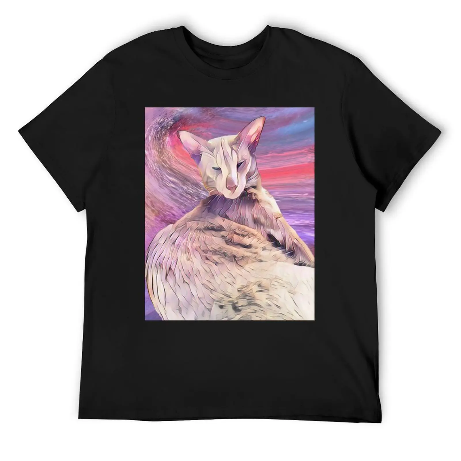 Siamese Cat T-Shirt korean fashion shirts graphic oversized anime t shirts designer t shirt men